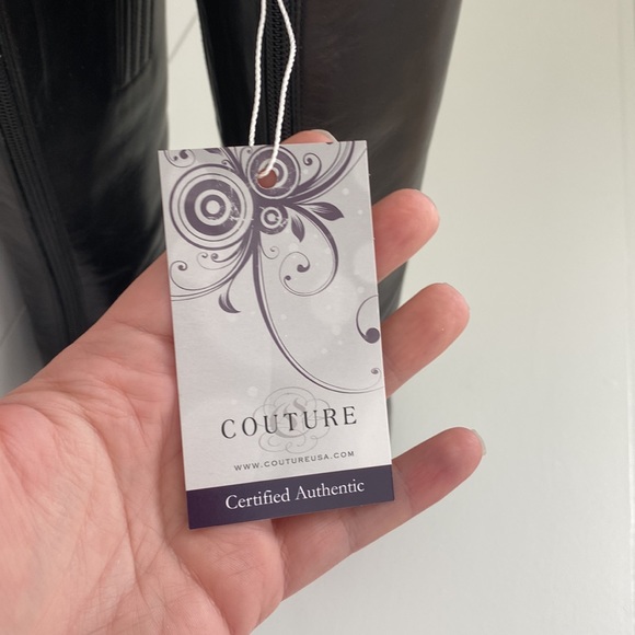 Christian Louboutin Black Leather Alta Ariella Knee High Boots 40 - Picture 5 of 12